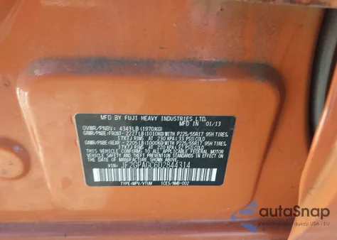 2013 Subaru Xv Crosstrek 2.0I Limited z USA, uszkodzony, nr VIN JF2GPAGC6D2844314